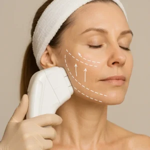 Woman having HI-FU to reduce wrinkles call LA LIPO Wincanton Now!