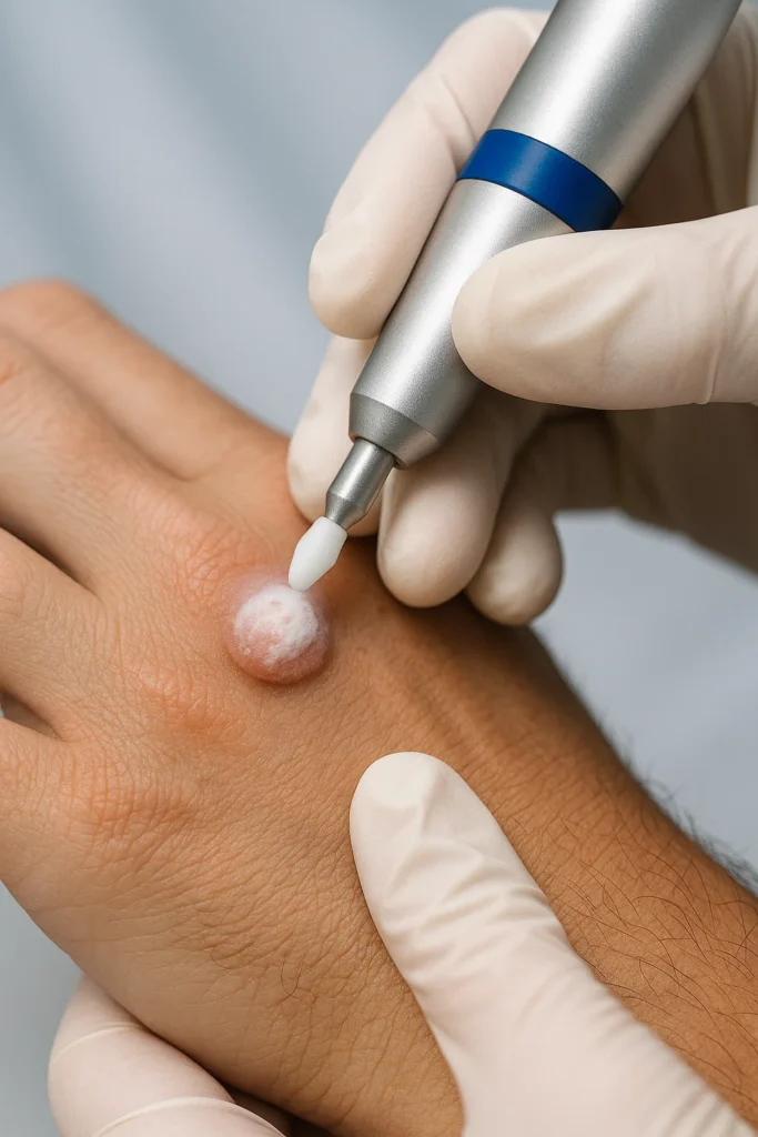 example of wart removal Wincanton using cryopen