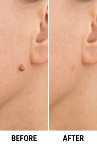 Skin tags removal Wincanton before and after